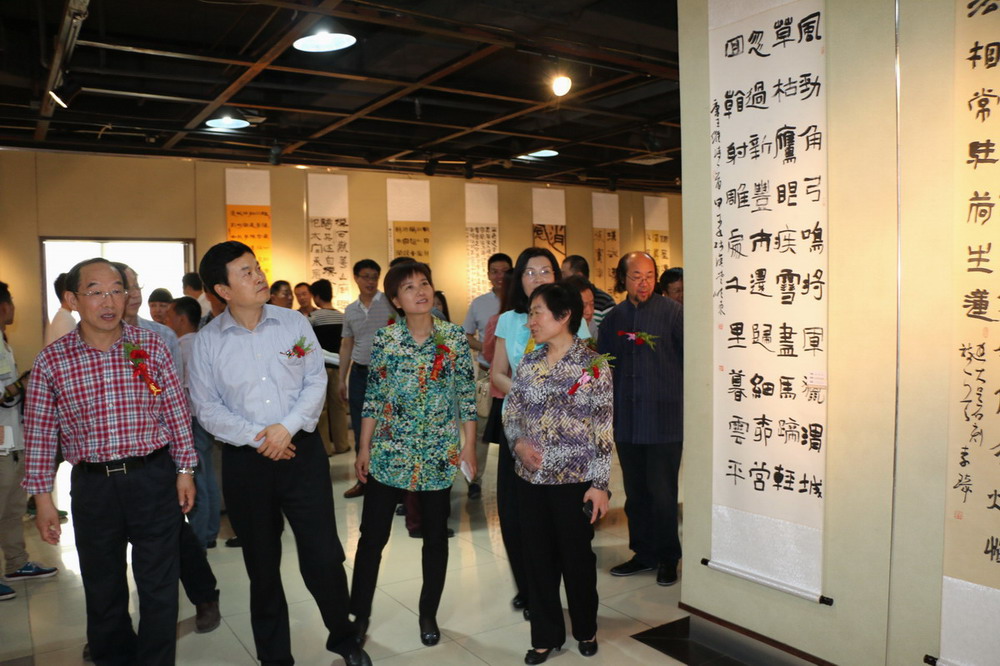邯郸市首届隶书展在新世纪阳光美术馆开幕