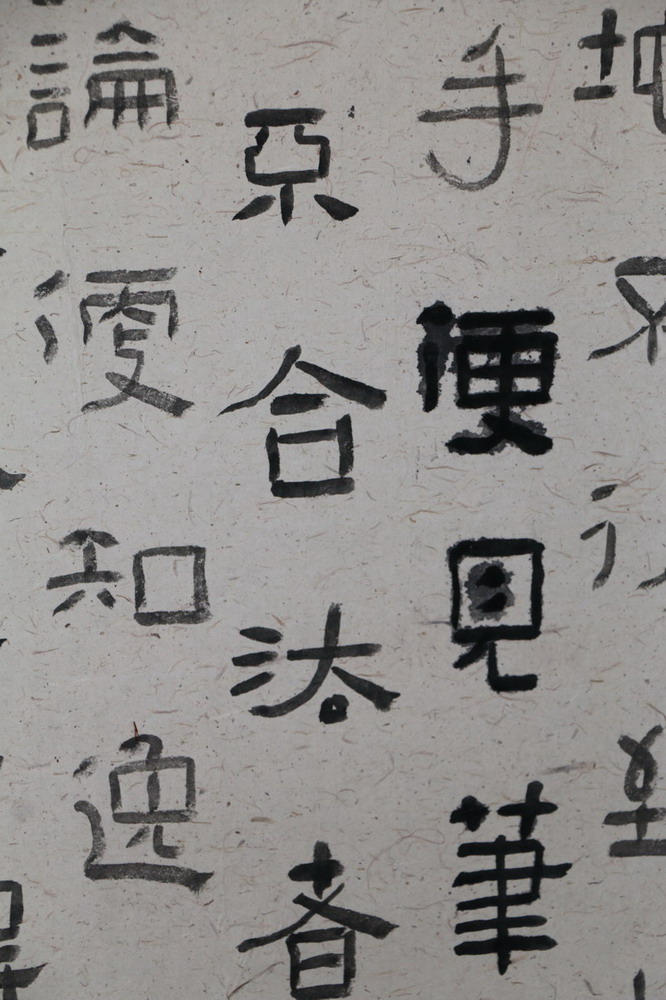 邯郸市首届隶书展在新世纪阳光美术馆开幕