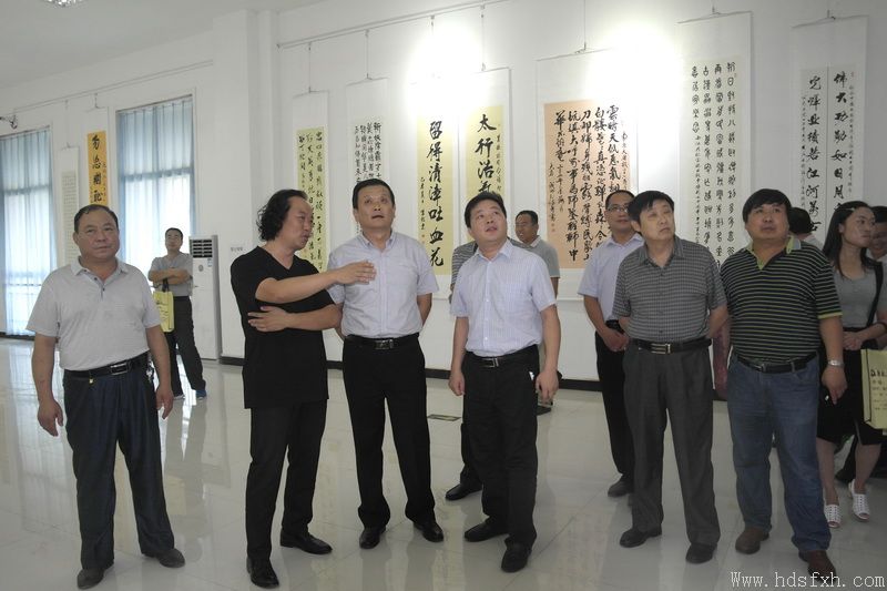 大名举办抗战胜利70周年书法作品展