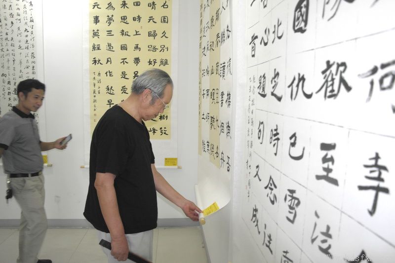 大名举办抗战胜利70周年书法作品展