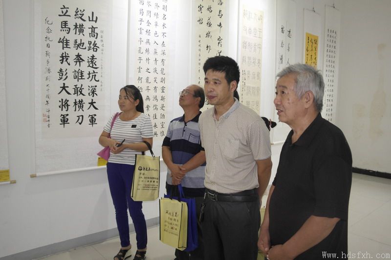 大名举办抗战胜利70周年书法作品展