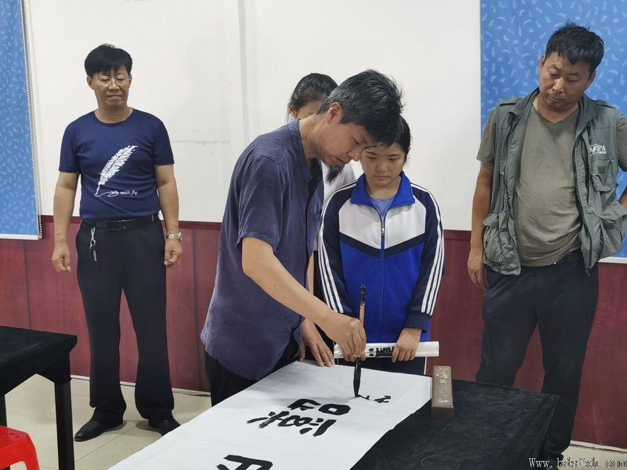 邯郸书法家协会赴曲周视察指导工作