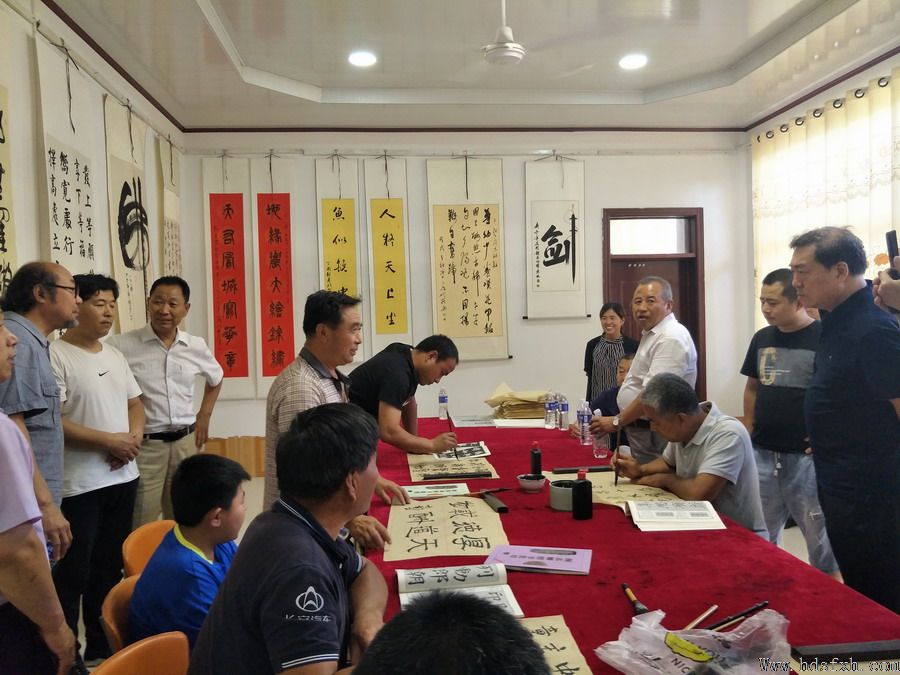 邯郸书法家协会赴曲周视察指导工作