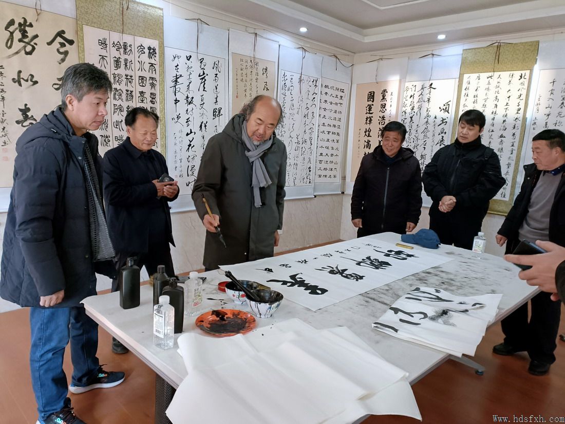 邯郸书协赴武安李石门村考察书法采风基地