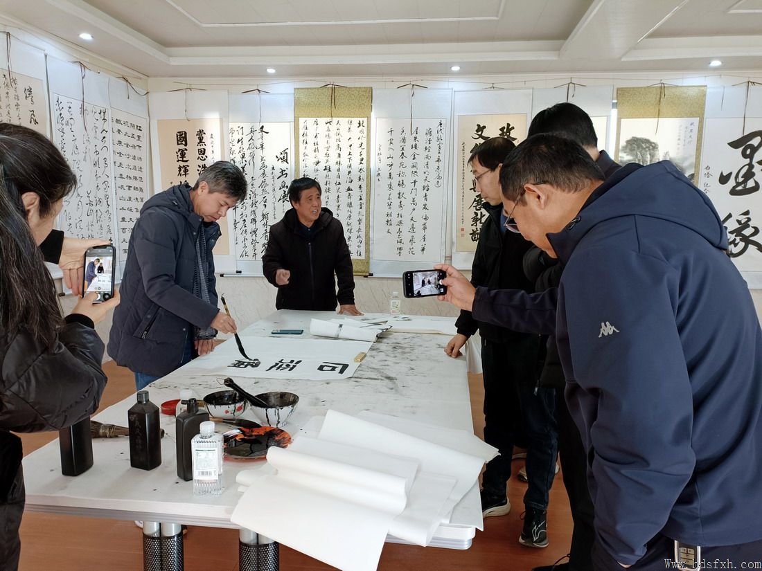 邯郸书协赴武安李石门村考察书法采风基地