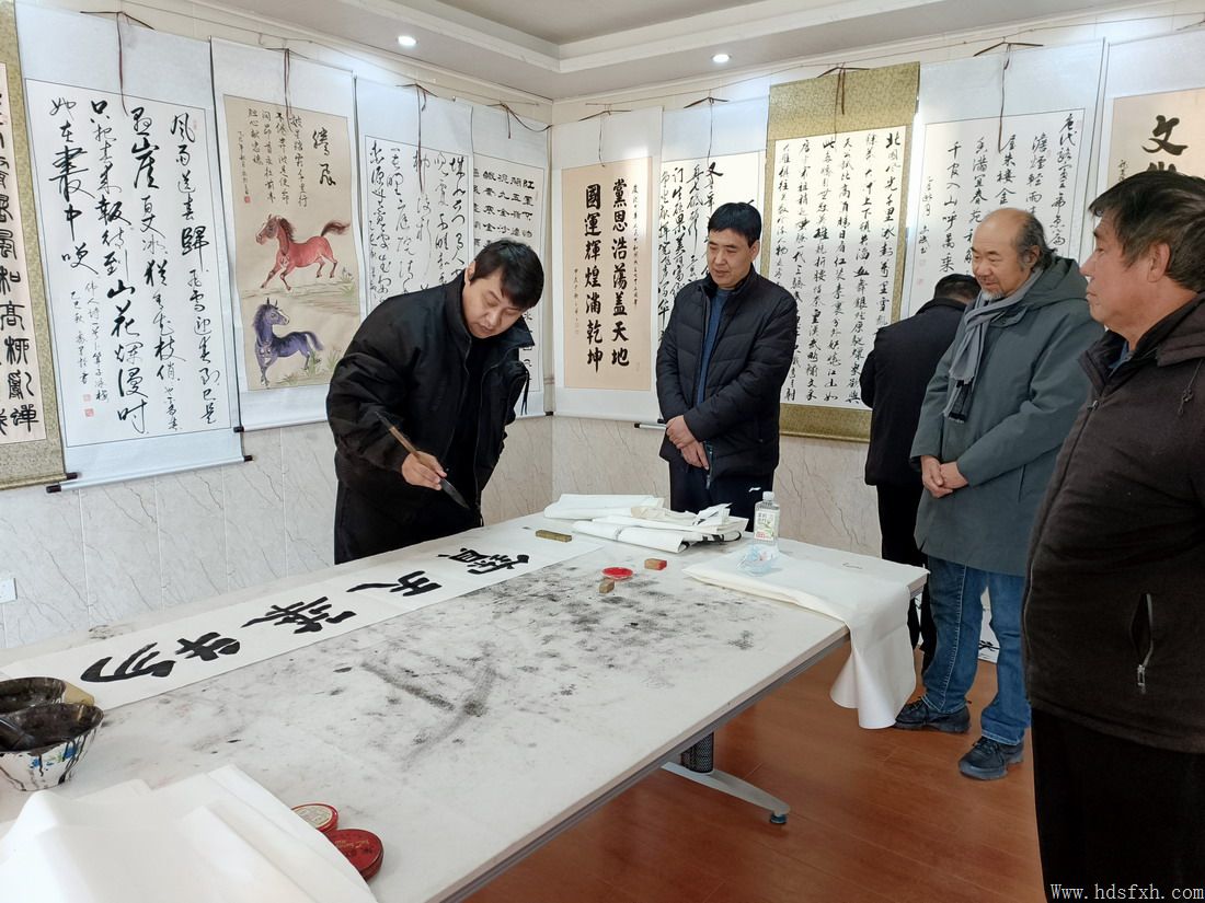 邯郸书协赴武安李石门村考察书法采风基地