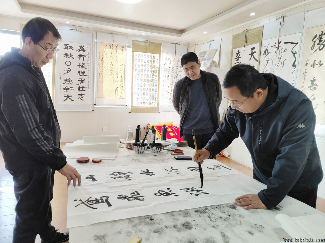 邯郸书协赴武安李石门村考察书法采风基地