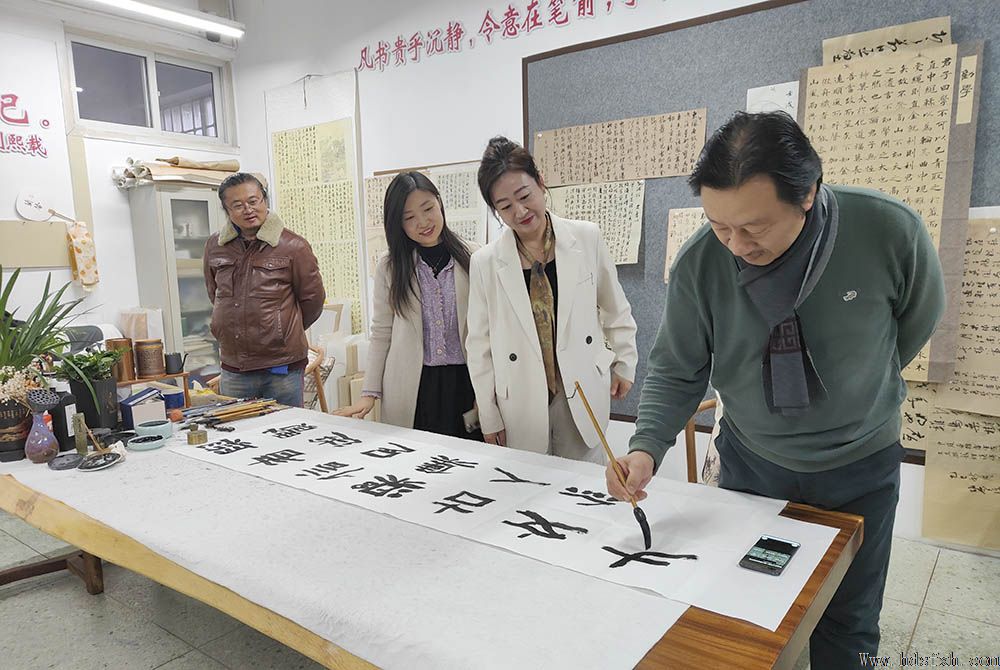 邯郸书协春苗行动暨秘书长工作会议在第三中学举办