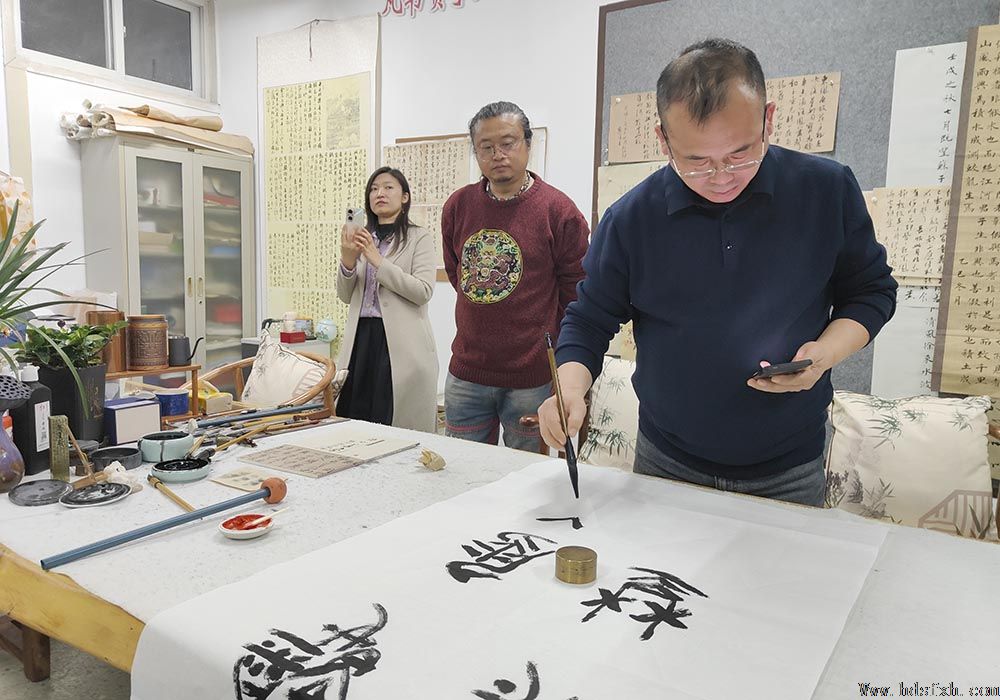 邯郸书协春苗行动暨秘书长工作会议在第三中学举办