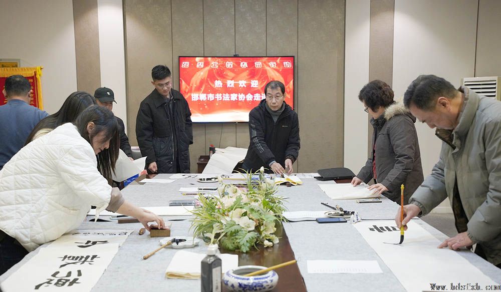 邯郸书协春苗行动暨秘书长工作会议在第三中学举办