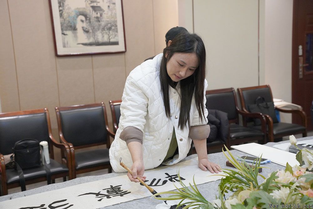 邯郸书协春苗行动暨秘书长工作会议在第三中学举办