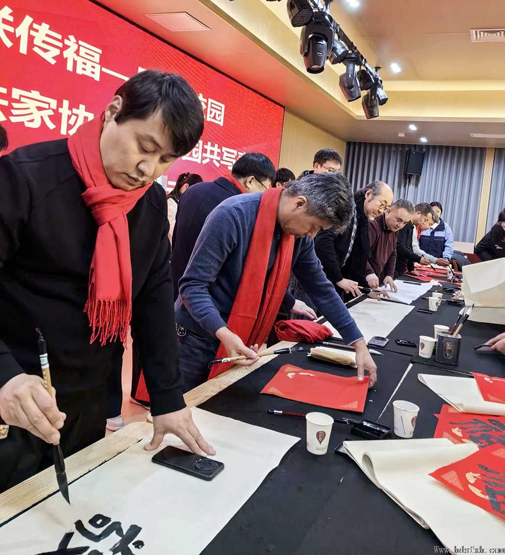 邯郸书协“强基工程”新春特别行动公益活动走进复兴区第三中学