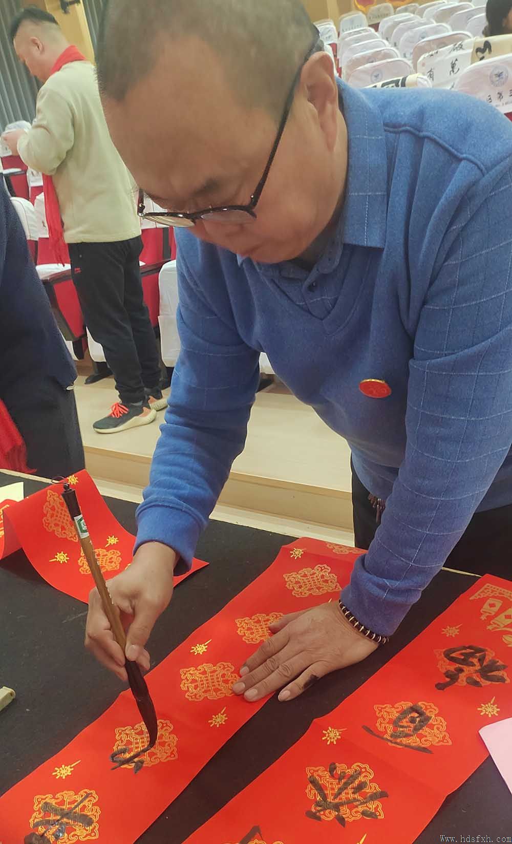 邯郸书协“强基工程”新春特别行动公益活动走进复兴区第三中学