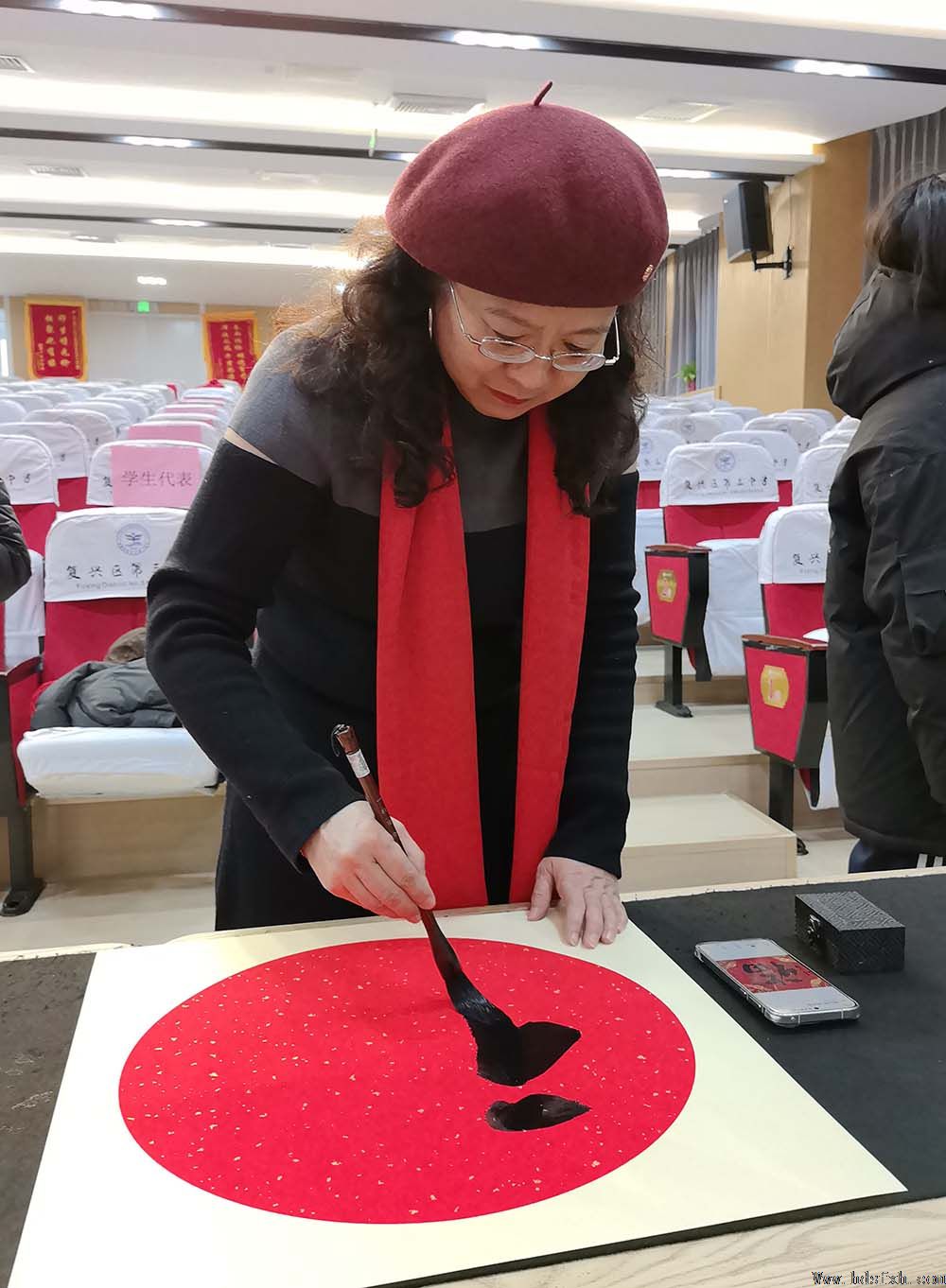 邯郸书协“强基工程”新春特别行动公益活动走进复兴区第三中学