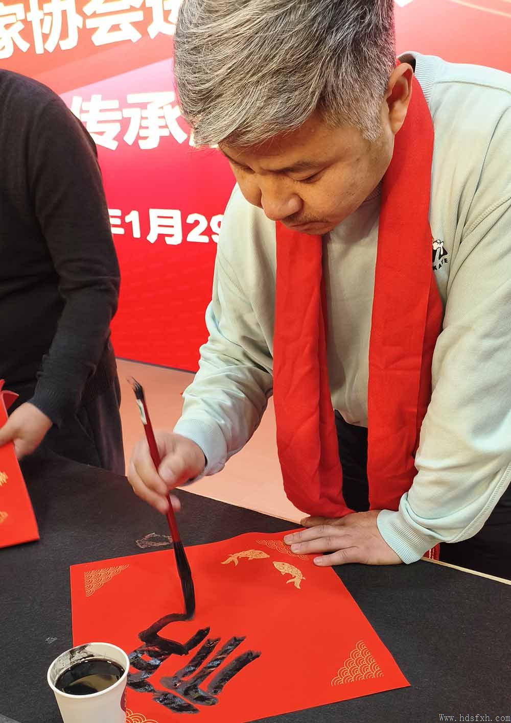 邯郸书协“强基工程”新春特别行动公益活动走进复兴区第三中学