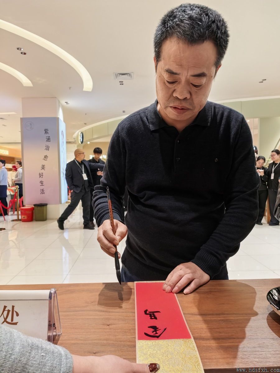 邯郸书协“新春特别行动-万福迎春”走进天鸿广场