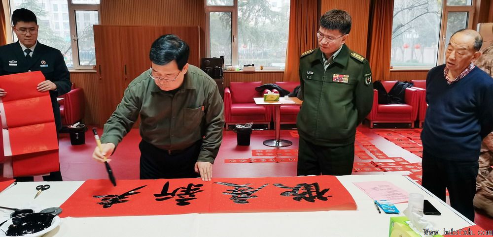 邯郸书协“新春特别行动-万福迎春”走进军分区