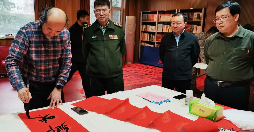 邯郸书协“新春特别行动-万福迎春”走进军分区