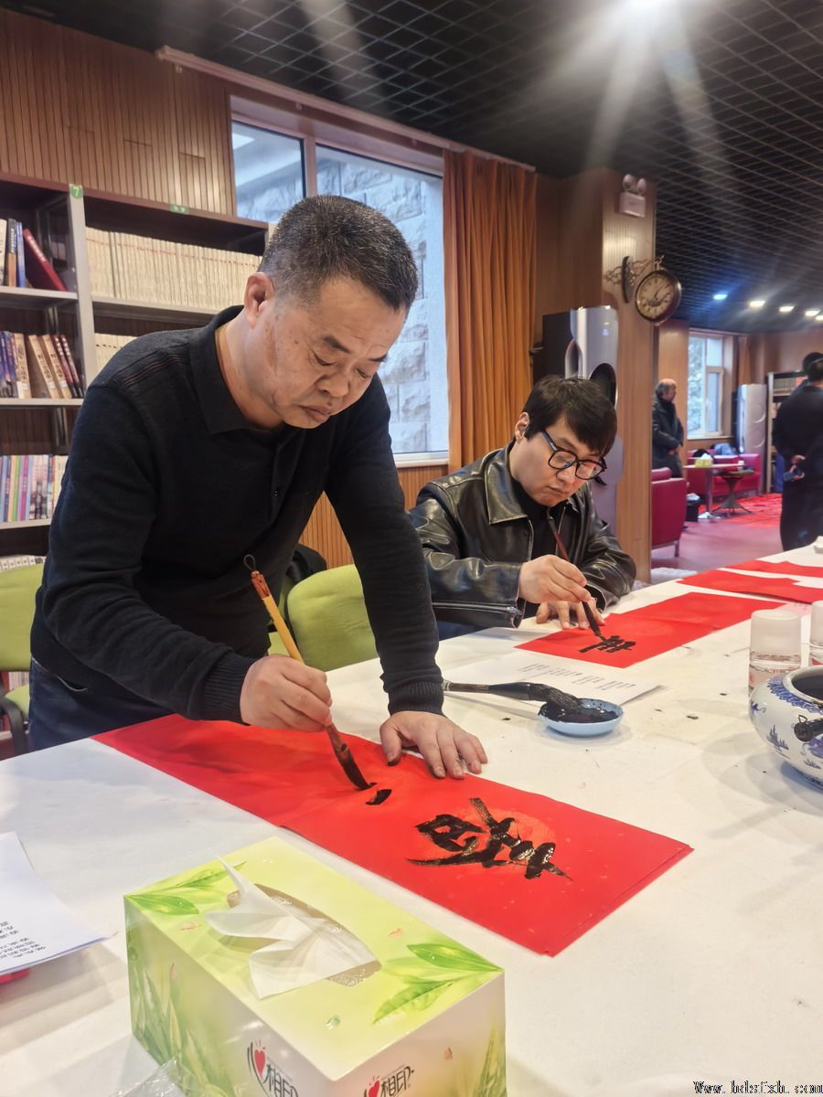 邯郸书协“新春特别行动-万福迎春”走进军分区