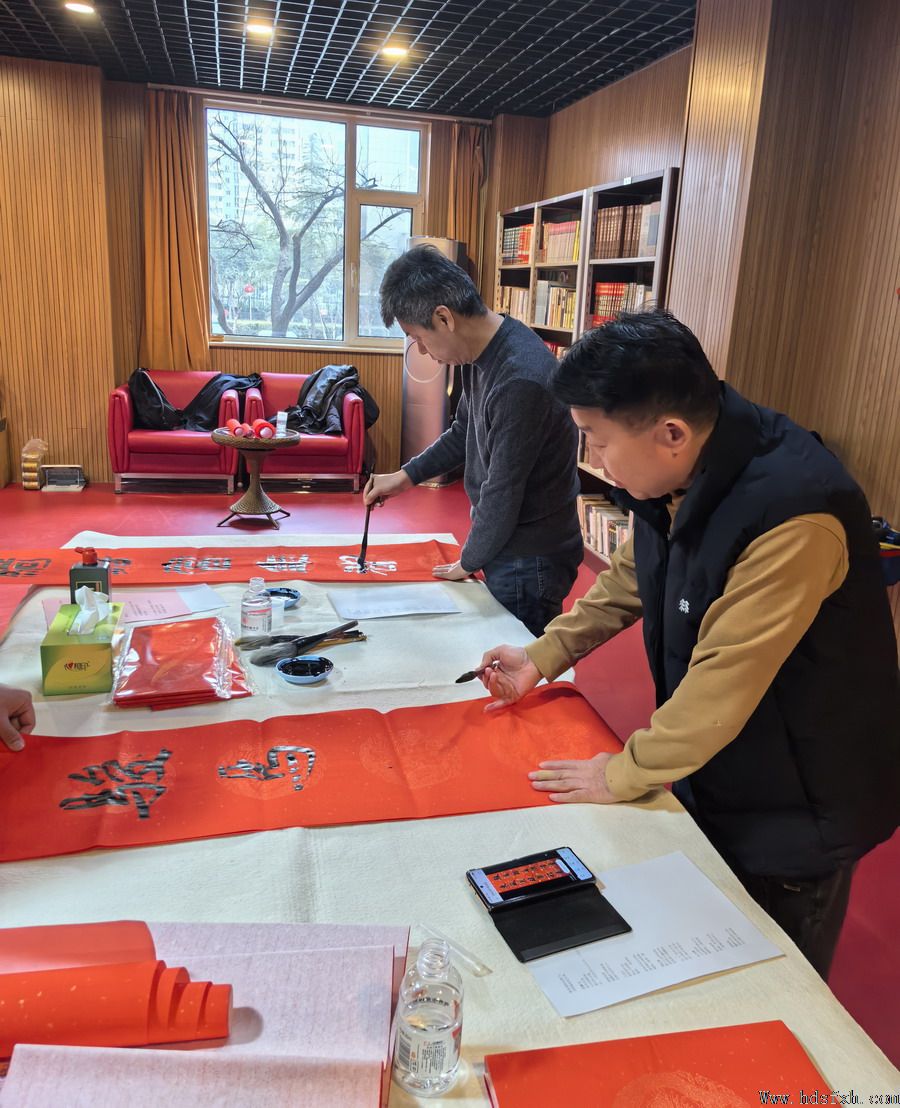 邯郸书协“新春特别行动-万福迎春”走进军分区